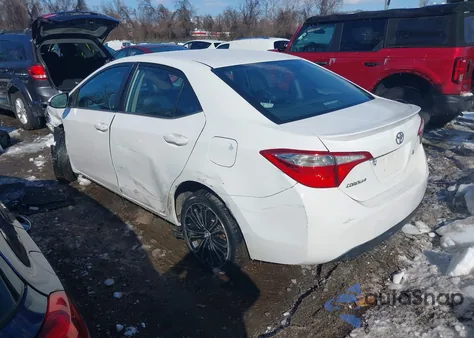 2015 Toyota Corolla S Plus из США, поврежденный, VIN 2T1BURHE2FC300087